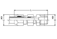 ハーフユニオン FUW1000型 MALE CONNECTOR タマロック（Tamalok